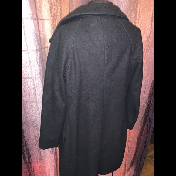 Skunkfunk “yaelle” snap bottom up black wool coat - Picture 7 of 8